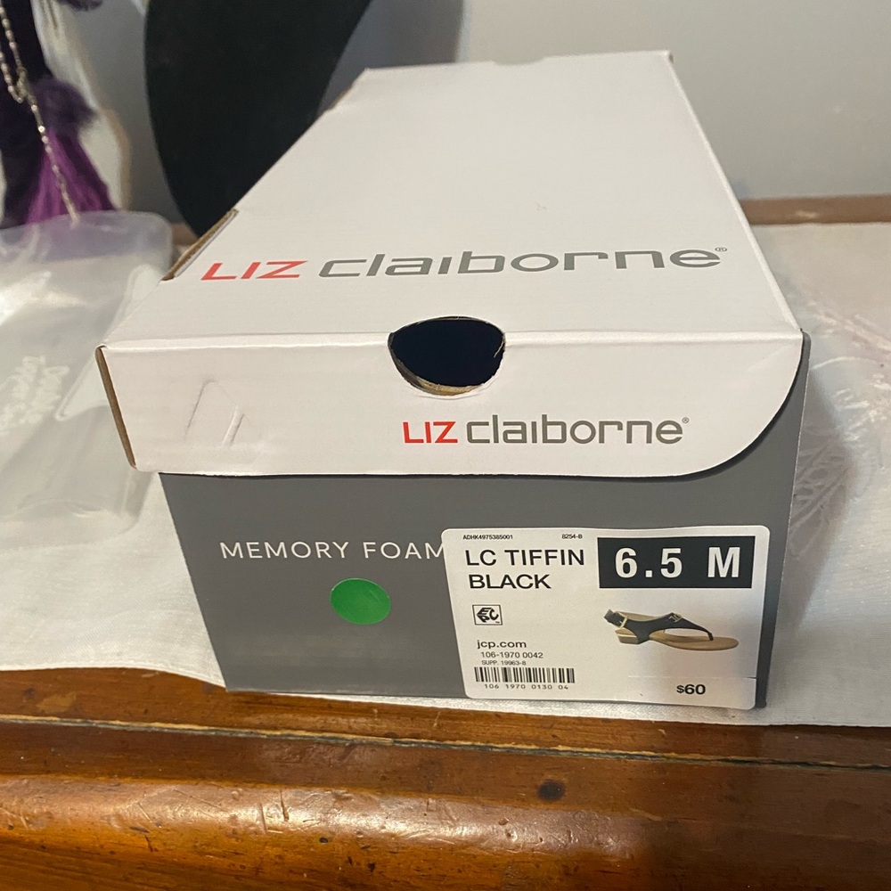 Liz Claiborne Black Sandals